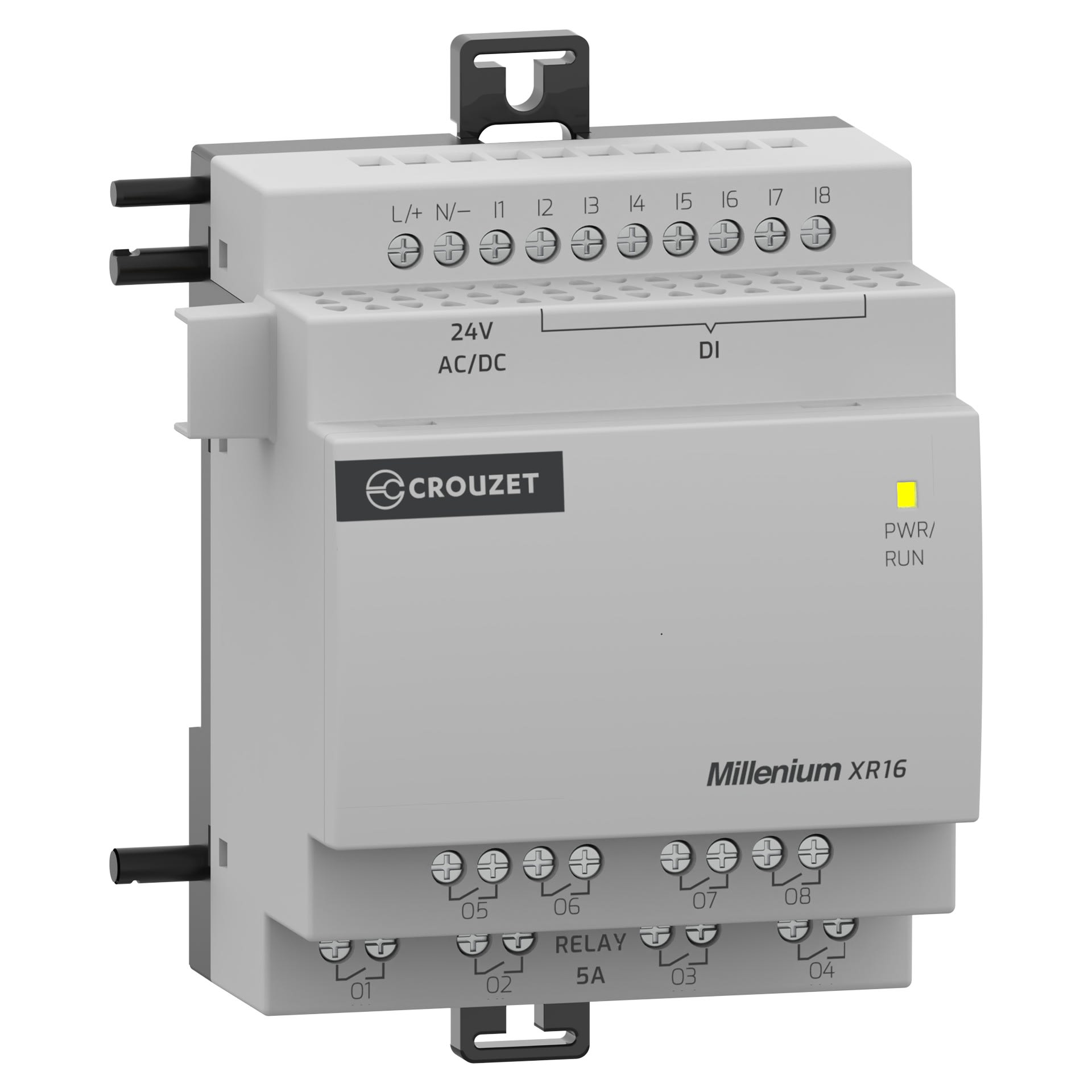 Crouzet - Extension digitale Millenium, 70 mm, 16 E/S, 24 VAC/DC