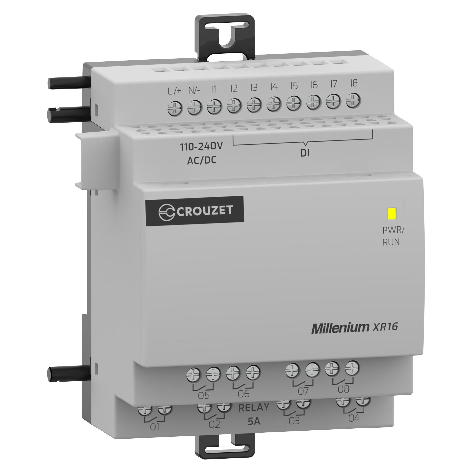 Crouzet - Extension digitale Millenium, 70 mm, 16 E/S, 110-240 VAC/DC