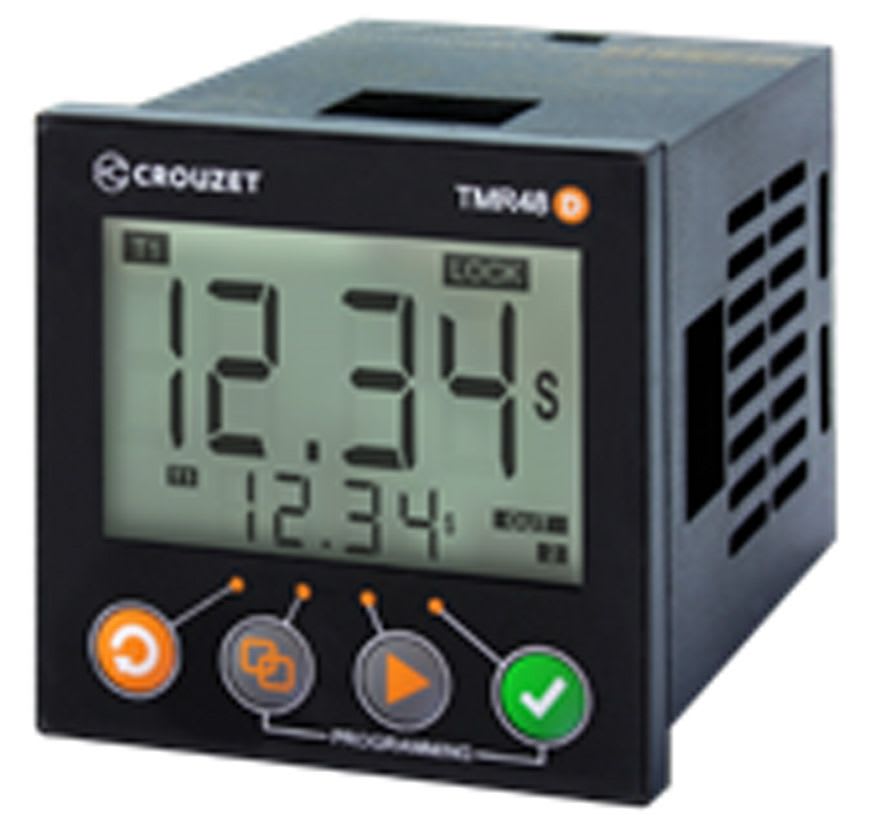 Crouzet - Relais temporisé Syr-Line TMR48D MDE1, 24 VAC/DC, 1 C/O, 5A, 0.001s-9999h, 48 mm