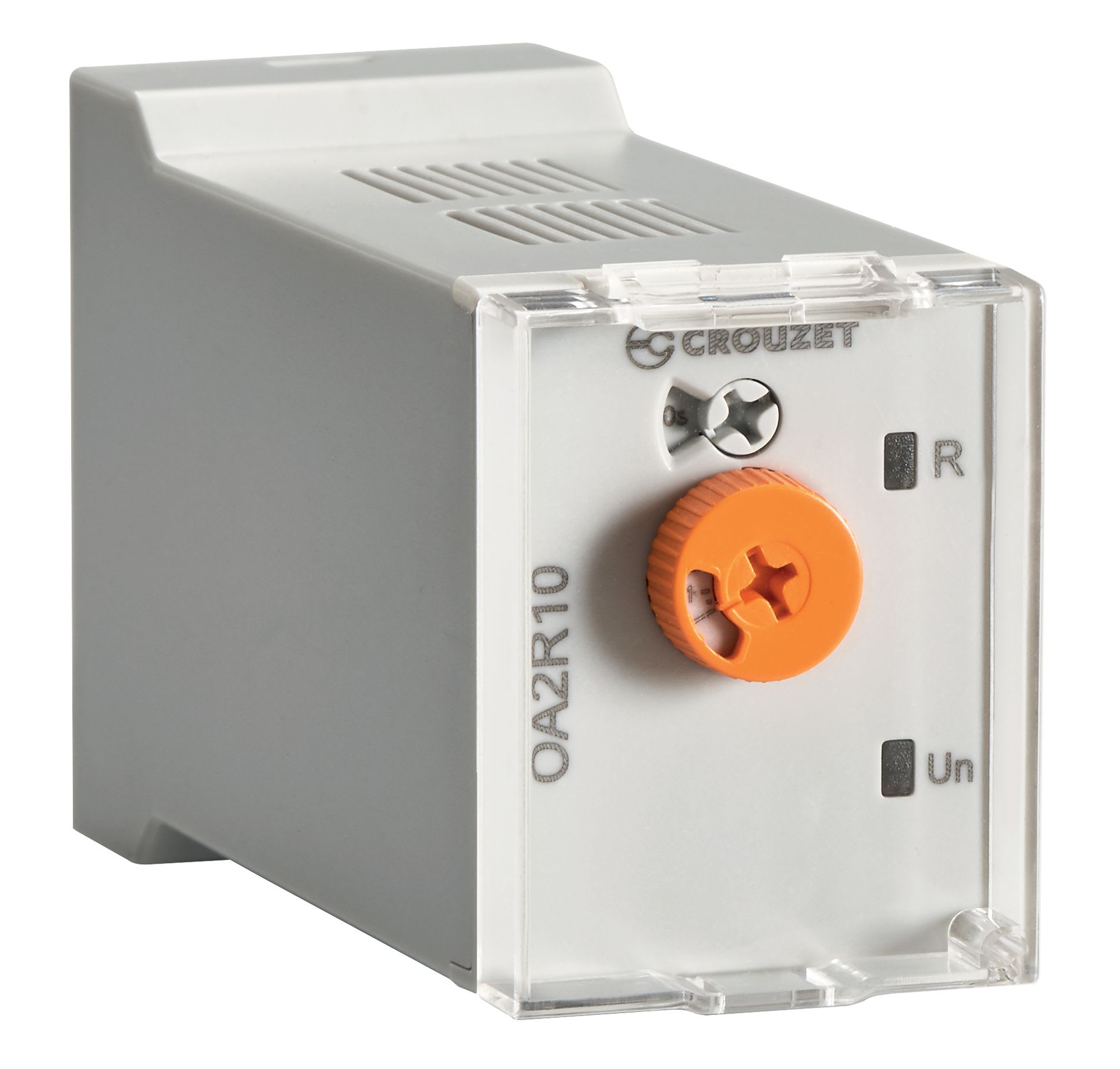 Crouzet - Relais temporisé Syr-Line Plug-in OA2R, 12-240VAC/DC, 2 C/O, 10A, 0.5-10j, 35 mm