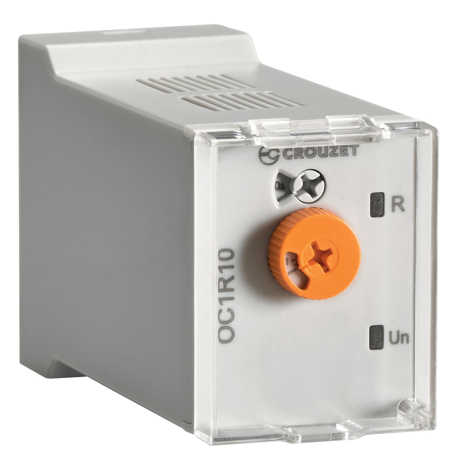 Crouzet - Relais temporisé Syr-Line Plug-in OC1R, 12-240VAC/DC, 1 C/O, 10A, 0.5-10j, 35 mm