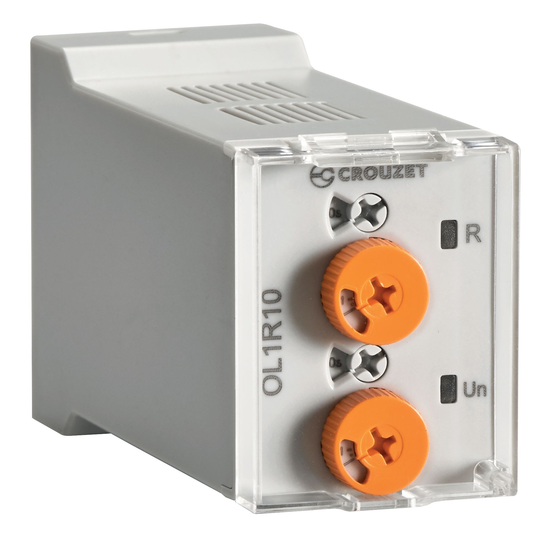 Crouzet - Relais temporisé Syr-Line Plug-in OL1R, 12-240VAC/DC, 1 C/O, 10A, 0.5-10j, 35 mm