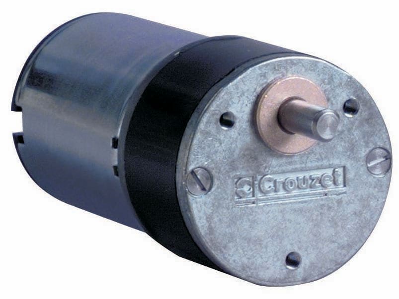 Crouzet - DC Brush Gear. Mot. 828620 Dir.=2 5000 RPM VDC=24 Con.=Tabs Fil.=Var. Ratio=95.4