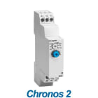 Crouzet - Chronos 2 Timer, Mhr1, Din Rail, 17.5Mm, 20-30 Vdc-20-264 Vac, 1X8A, 0.1S->100H