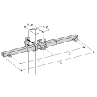 Dervaux Distribution - Traverse simple ancrage en nappe horizontale KNA3Y4000S