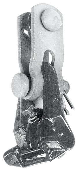 Dervaux Distribution - Pince de suspension plastifiée en alliage d'aluminium avec liaison mobile
