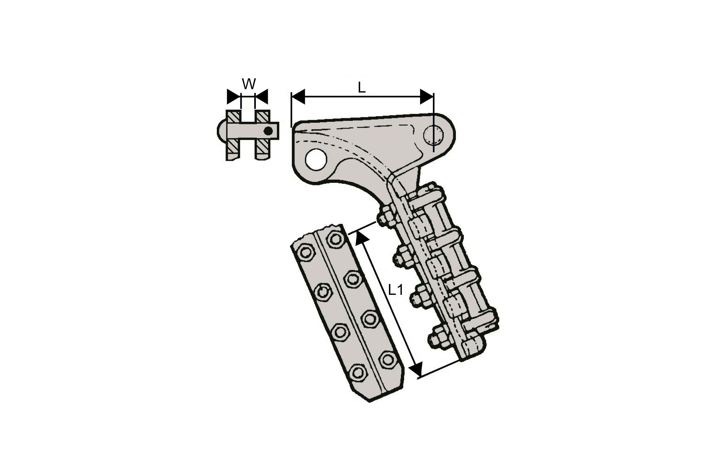 Dervaux Distribution - 6D260D PINCE D'ANCRAGE 6861045