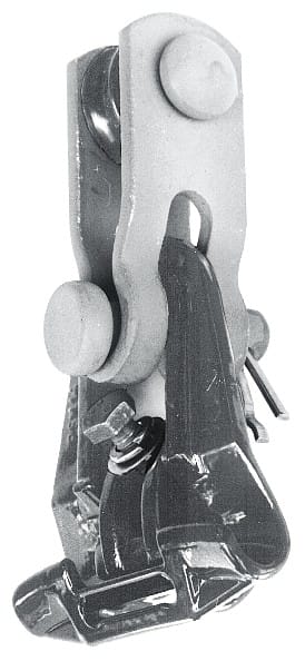 Dervaux Distribution - Pince de suspension plastifiée en alliage d'aluminium avec liaison mobile