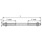 Dervaux Distribution - TG24 300 tige de jumelage et de moisage avec 2 écrous - Codet 6810235