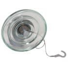 Dervaux Distribution - U40AP isolateur en verre U40 + tresse anti-parasite TAP - Codet 6610305