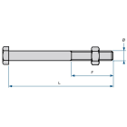 Dervaux Distribution - BH14 400 boulon 6 pans à tête hexagonale - Codet 6800715