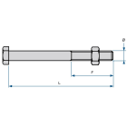 Dervaux Distribution - BH14 40 boulon 6 pans à tête hexagonale - Codet 6800673