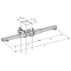 Dervaux Distribution - Traverse simple ancrage en nappe horizontale KNA1X3150S