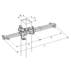 Dervaux Distribution - Traverse double ancrage en nappe horizontale KNA2Y5000D - Codet 6855112