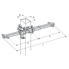 Dervaux Distribution - Traverse double ancrage en nappe horizontale KNA2X5000D - Codet 6855012