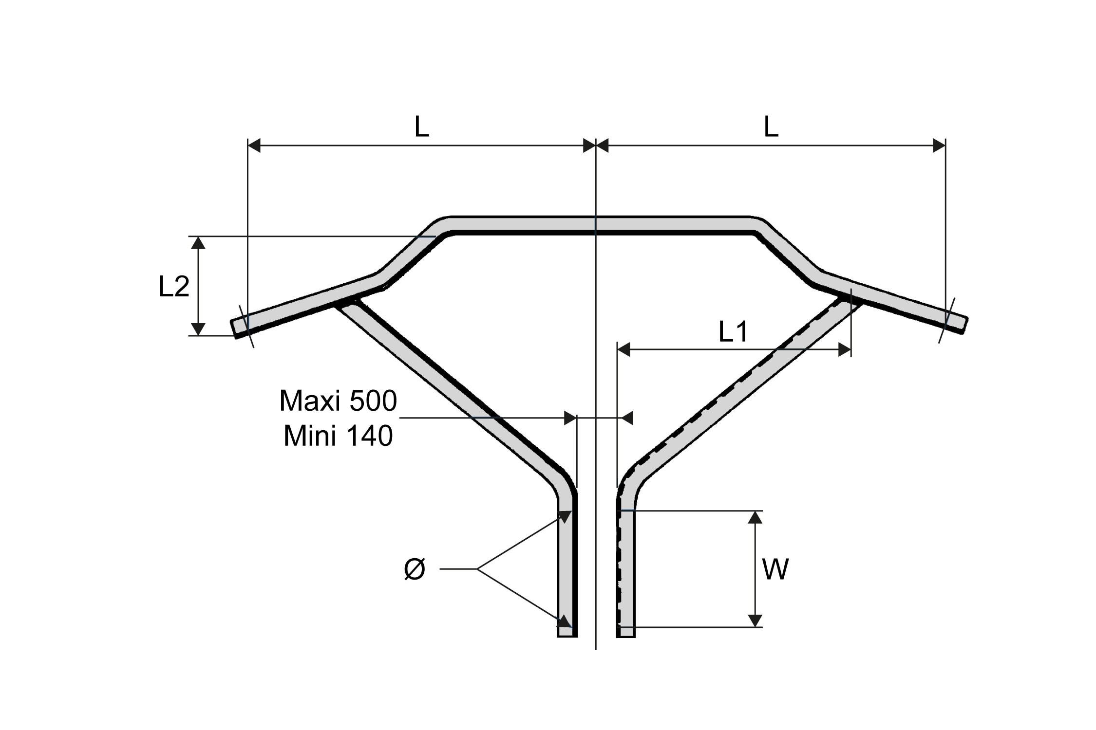 Dervaux Distribution - NW2 50 90 armement nappe voute pour lignes suspendues