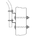 Dervaux Distribution - PF100 42 49 Kit de fixation pour console EP diamètre 42 et 48
