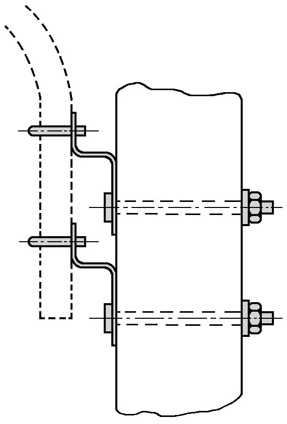 Dervaux Distribution - PF100 42-49T Kit de fixation console EP diamètre 42/ 49 avec étriers à téton
