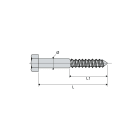 Dervaux Distribution - VH12 80 TIREFOND VIS A BOIS 6804013