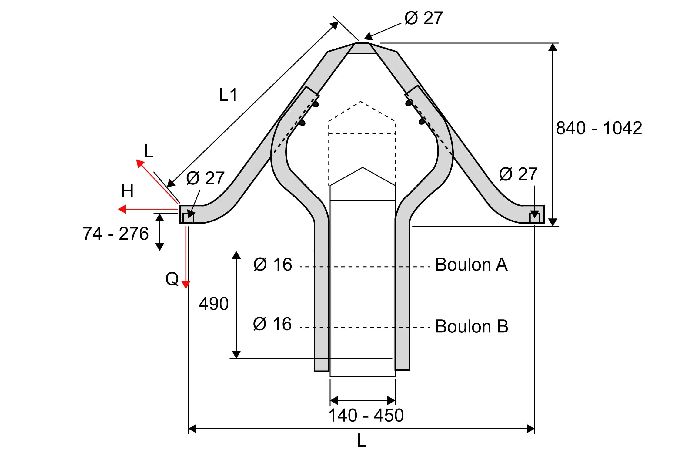 Dervaux Distribution - VR1 armement nappe voute rigide - Codet 6853335