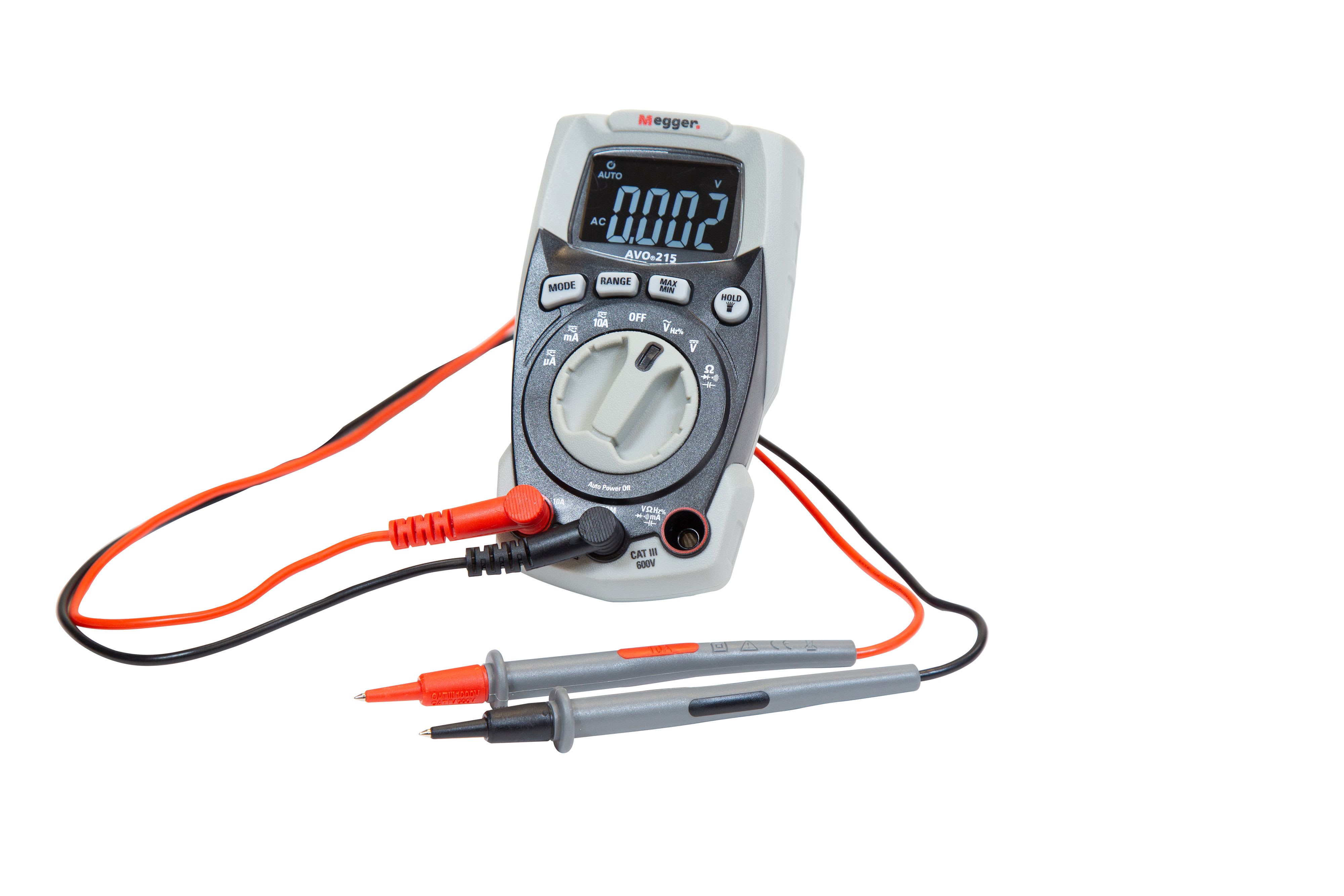 MEGGER - Multimètre TRMS compact et robuste , 600 V/10 A,  résolution de 4000 points