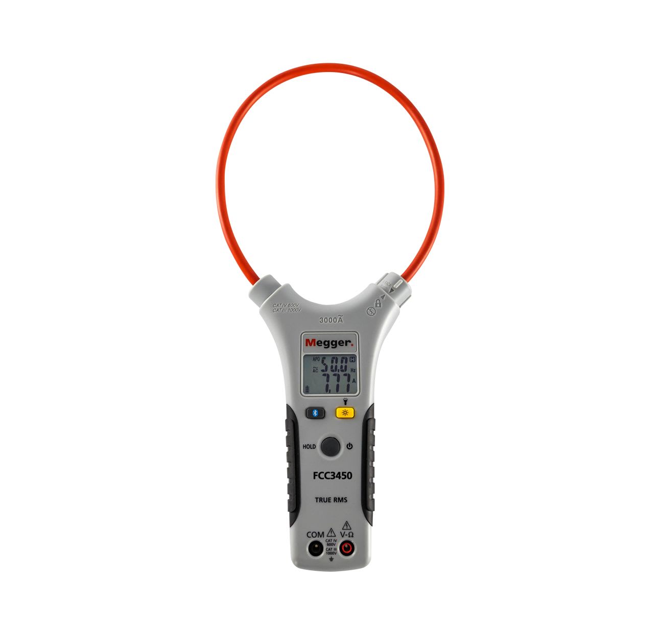 MEGGER - Pince de courant flexible 3000Aac, tension, fréquence, continuité et résistance.