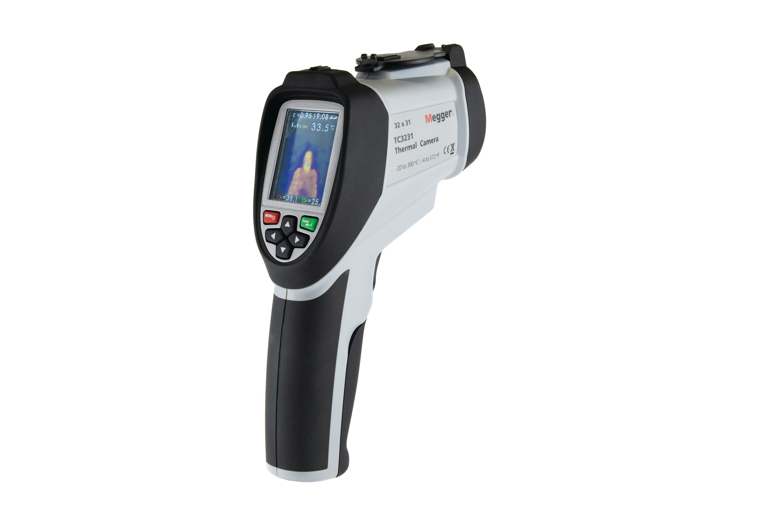 MEGGER - Caméra thermique infrarouge  32 x 31 pixels, écran LCD TFT couleur de 2,2 pouces