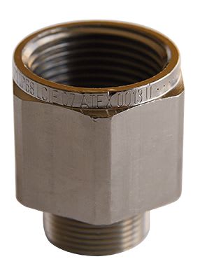 Sib Adr - Adaptateur ex d M50-1'' npt laiton nickelé joint torique