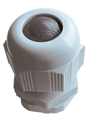 Sib Adr - Presse étoupe Sib-Tec M12/07 ral7035 + contre-écrou + obturateur mousse