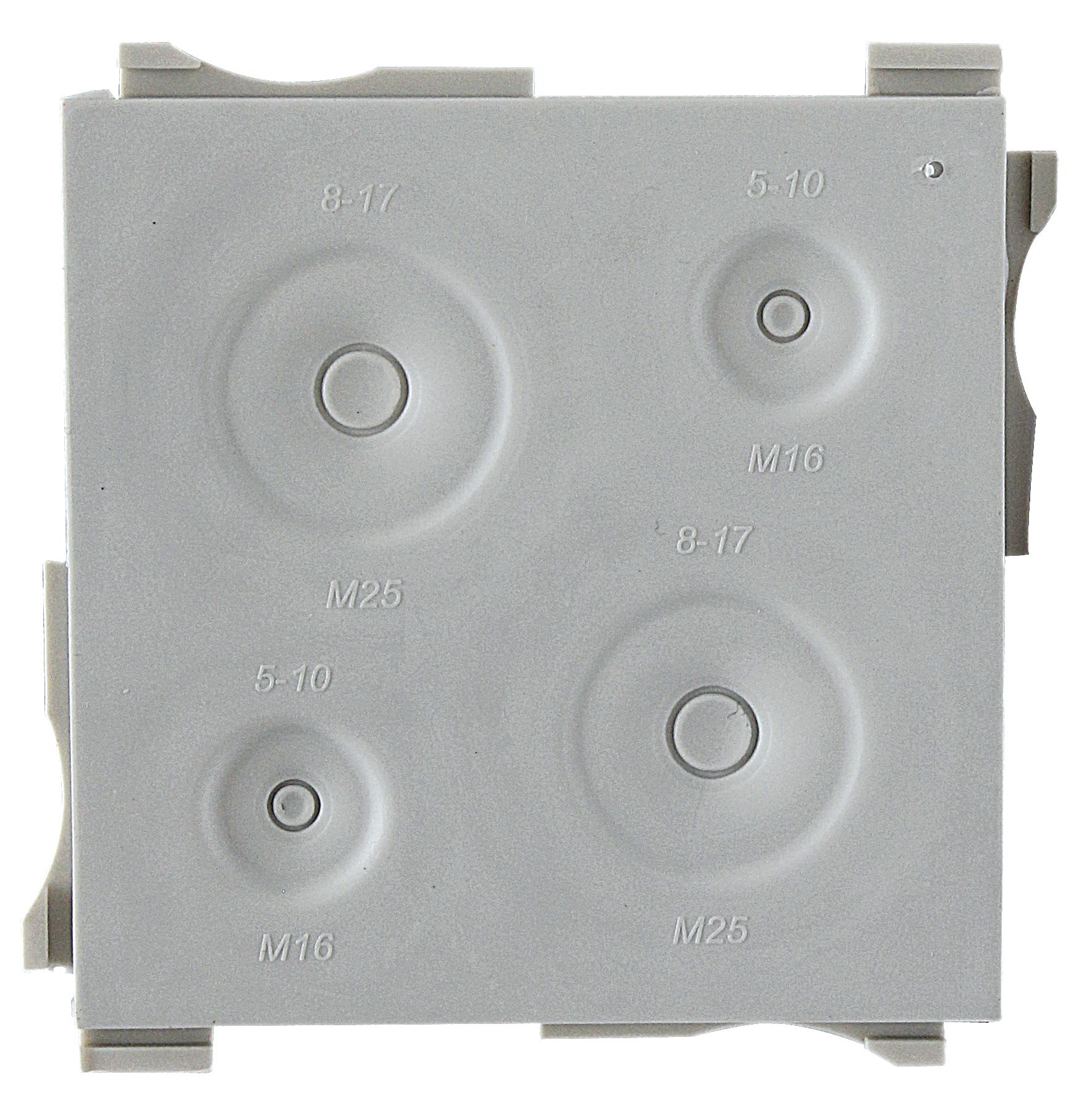 Sib Adr - Insert 68x68 2 x M25 + 2 x M16