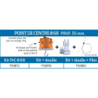 Sib Adr - Kit centre dcl diamètre 68 mm + douille E27 + Kit 35 kg
