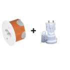 Sib Adr - Kit Sortie d'applique dcl R'PROOF diamètre 54 mm profondeur 40 mm + douille E27