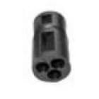 Sib Adr - Contacteur 3 voies polyamide 6/M18 b femelle