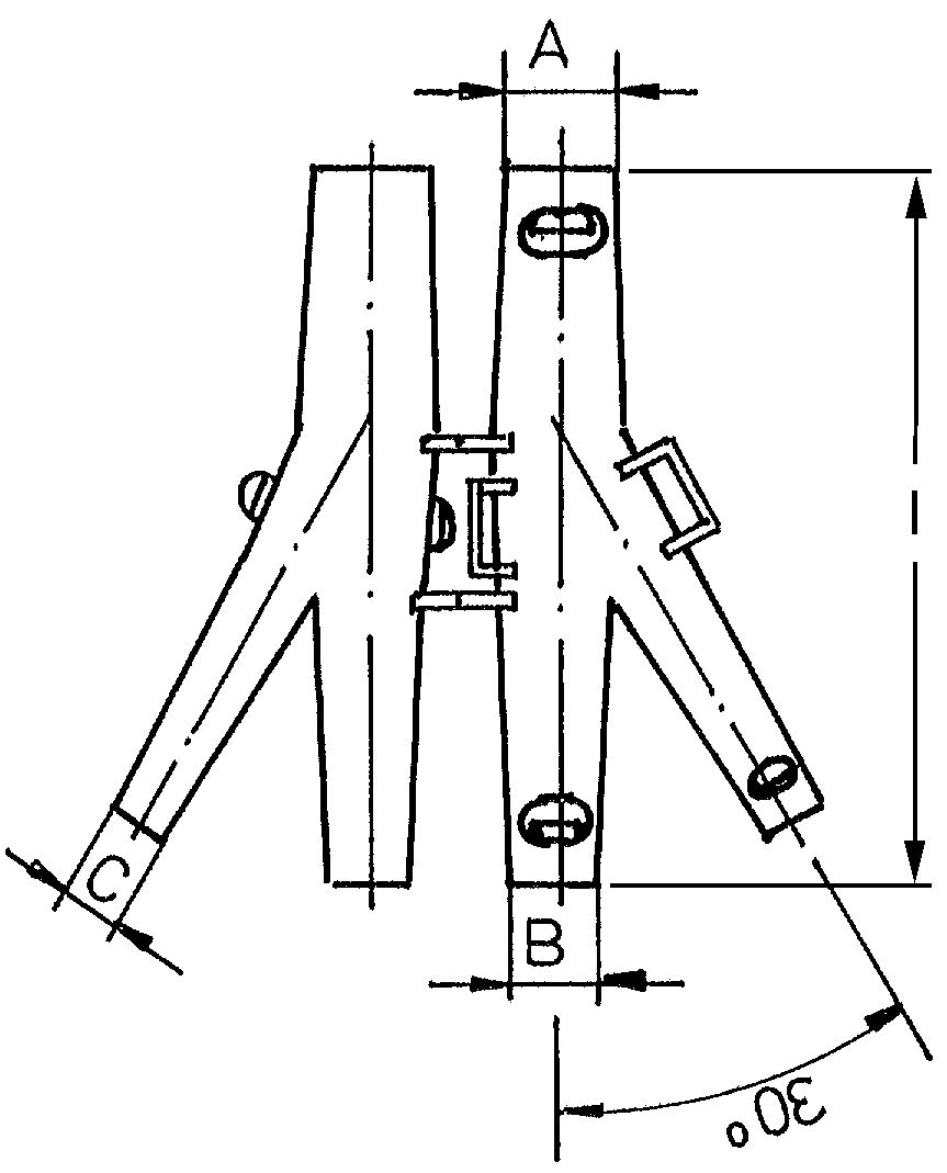 Sib Adr - Dérivation Y NW13-13- 8,5 polypropylène modifié ral 9005