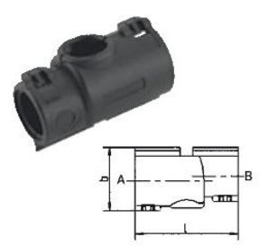 Sib Adr - Manchon réducteur 13-10 polypropylène modifié ral 9005