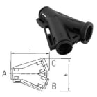 Sib Adr - Dérivation Y 7.5-7.5-7.5 polypropylène modifié ral 9005