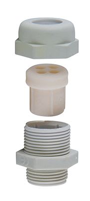 Sib Adr - Presse étoupe Wadi-Tec Pg 21/29 polyamide 6 ral 7035 4x8 obturé