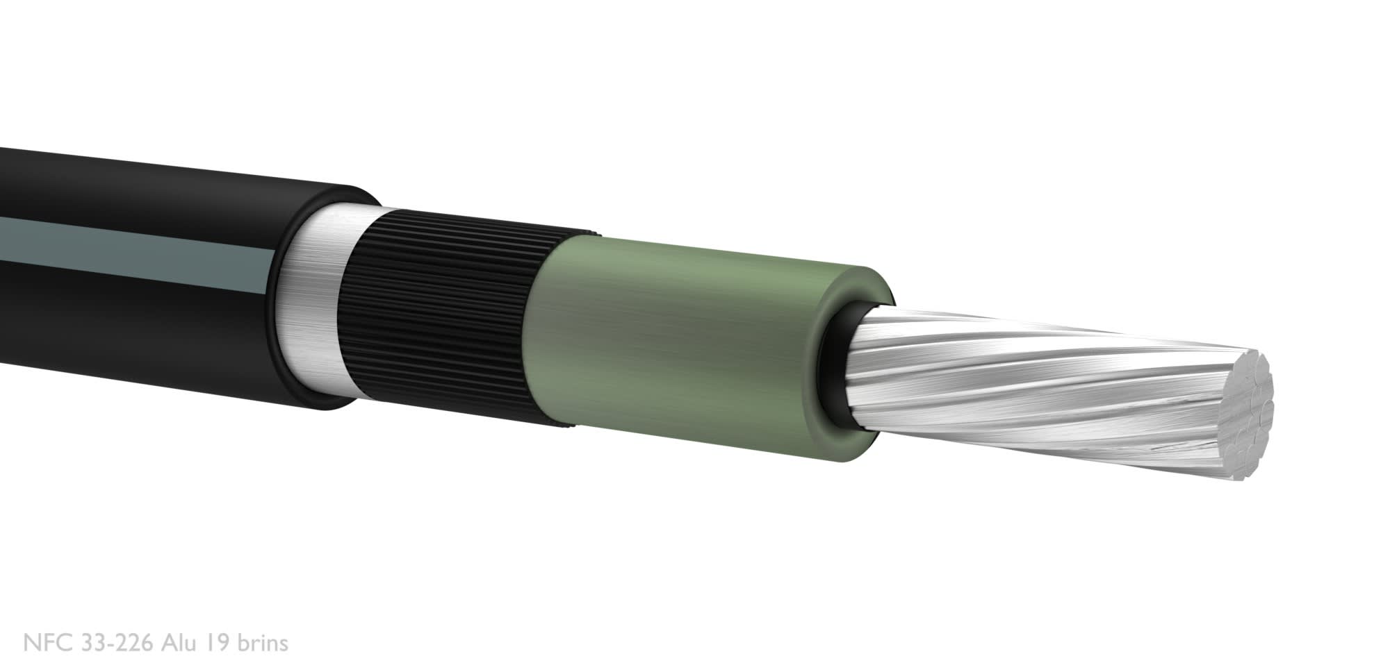 Nexans - Câble sout. NFC33226 1x630 alu bas carbone BGN9 à la coupe