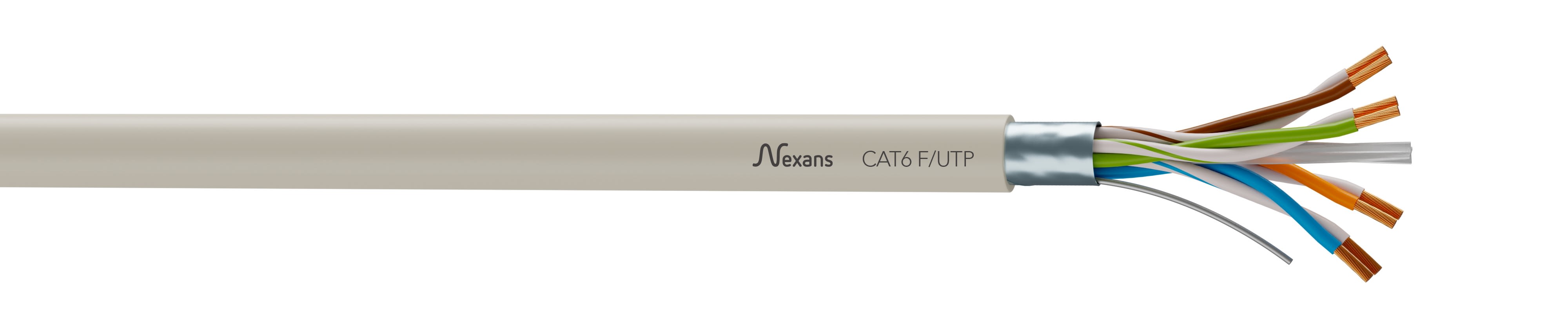 Nexans - F/UTP CAT6 4P ivoire couronne de 200m