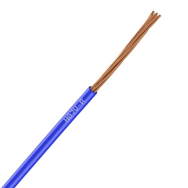 Nexans - Fil rigide H07V-R 1x16 Bleu couronne de 100m