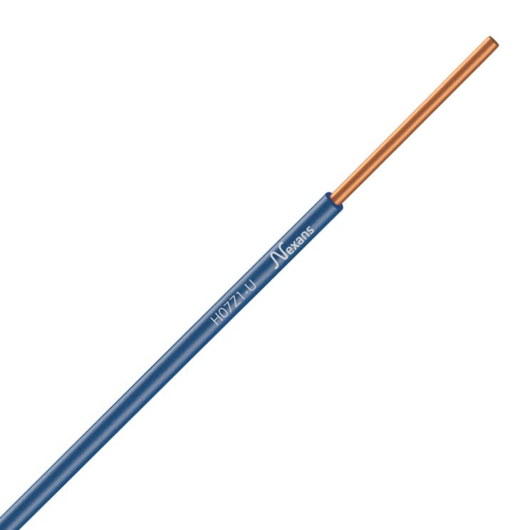 Nexans - Fil ALSECURE H07Z1-U cuivre 1x2.5 BE couronne de 100m