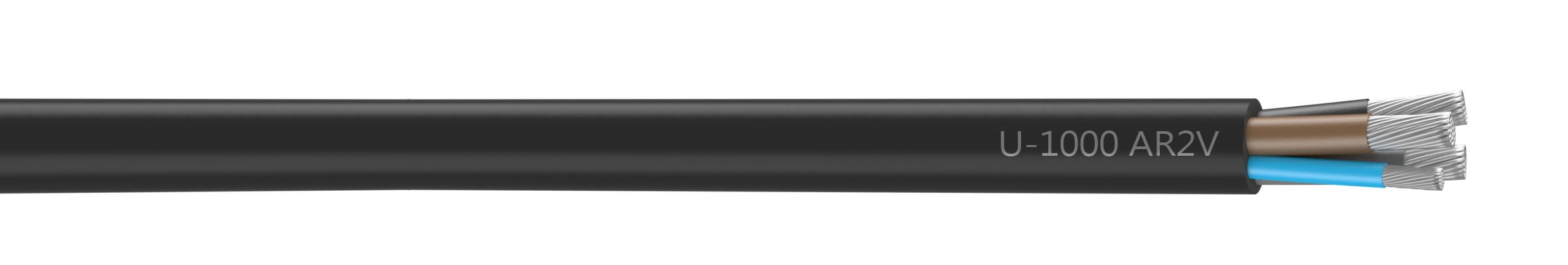 Nexans - CâbleU-1000 AR2V aluminium 3x70+50 longueur à la coupe