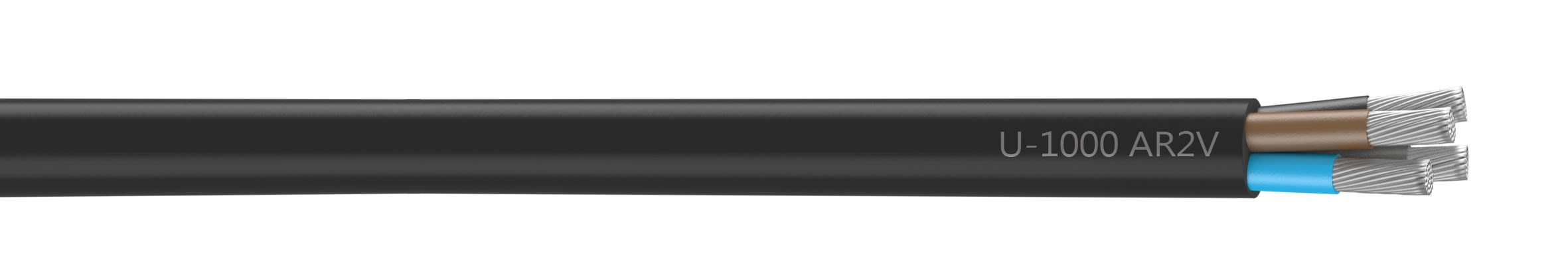 Nexans - Cable rigide U-1000 AR2V aluminium 4x35 longueur a la coupe