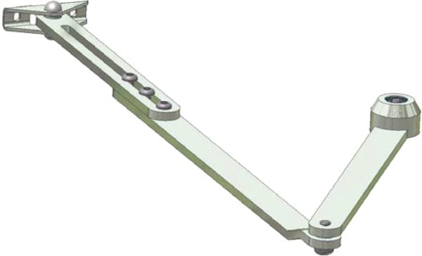 Automatismes BFT - Bras articulé ASW XL ARTL long pour porte poussante VISTA SW