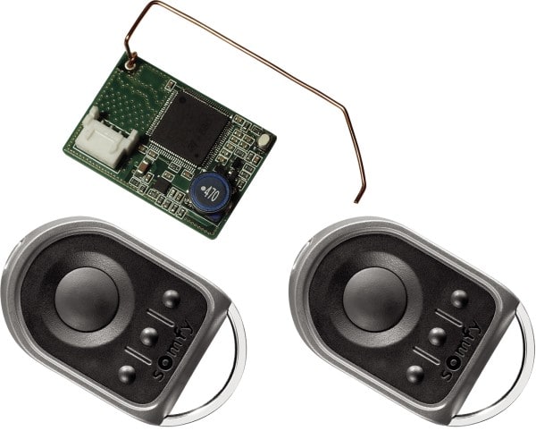 Automatismes BFT - Carte B EBA IO kit homecontrol 2 télécommandes SOMFY