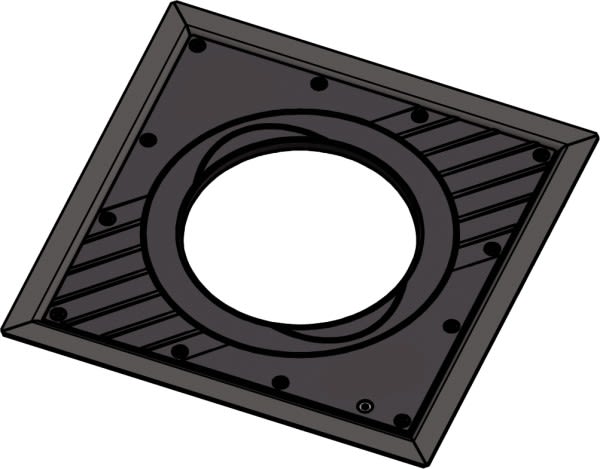 Automatismes BFT - Bride pour borne fixe RANCH D dim 275 mm