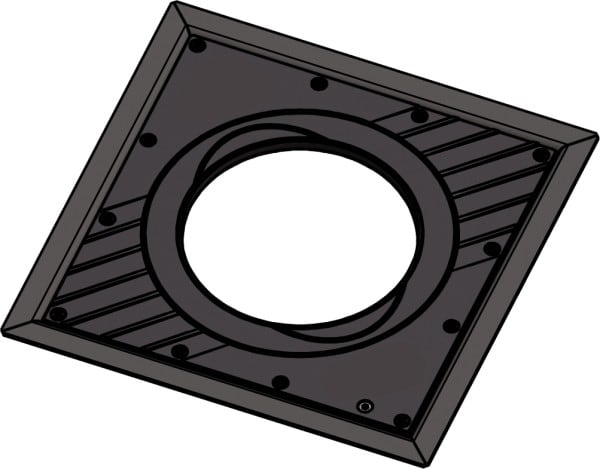 Automatismes BFT - Bride pour borne fixe RANCH E diam 330 mm