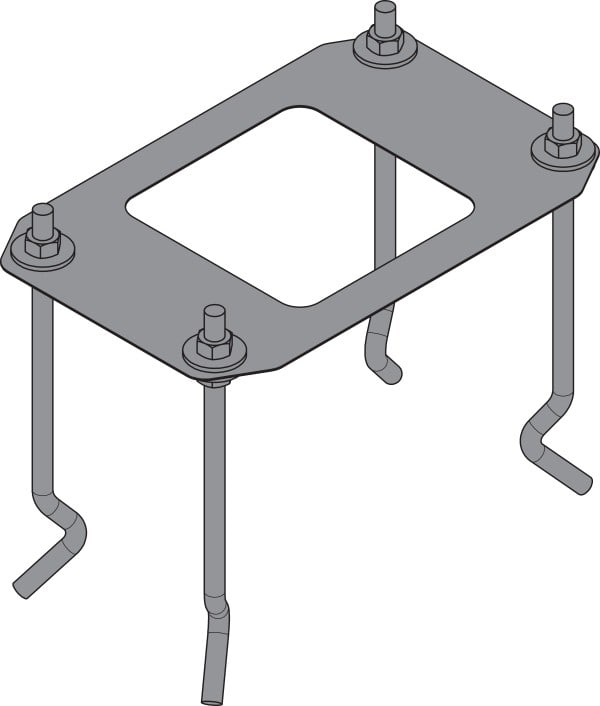 Automatismes BFT - Gabarit de scellement CBO PRO pour barrière GIOTTO BT B