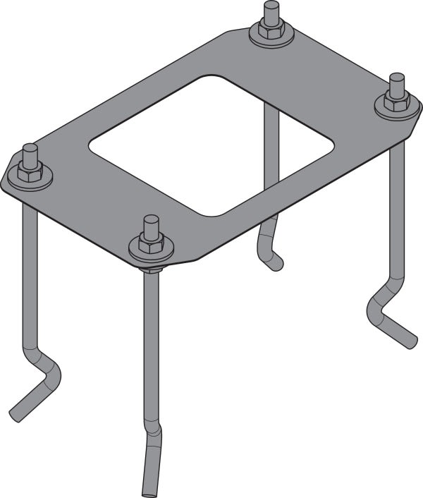 Automatismes BFT - Gabarit de scellement CBO PRO pour barrière GIOTTO BT B