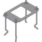 Automatismes BFT - Gabarit de scellement CBO PRO pour barrière GIOTTO BT B